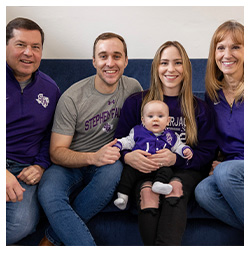 Mark, Jake, Meagan and Connie Miserak