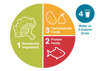 Blood sugar balance plate diagram