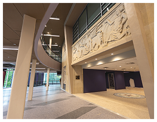 Interior of the Griffith Fine Arts building