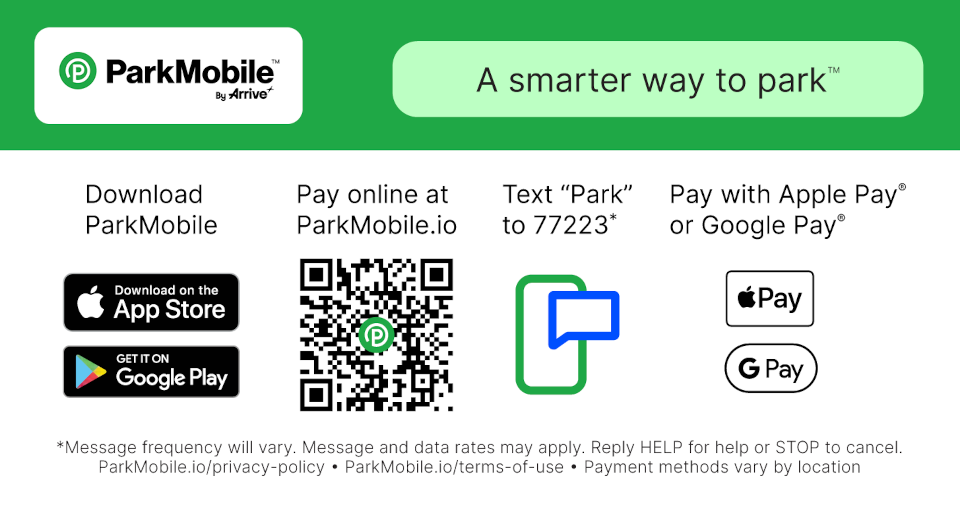 Search for the ParkMobile app using your smart device's app store.