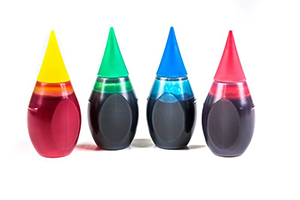 food dye bottles