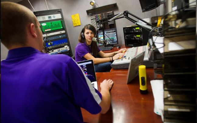 Radio students on the air