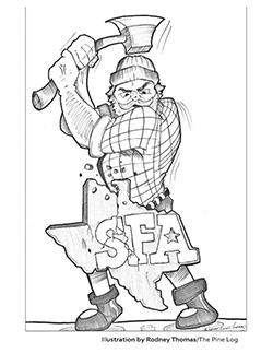 Illustration by Rodney Thomas as seen in the April 2, 2014, edition of The Pine Log