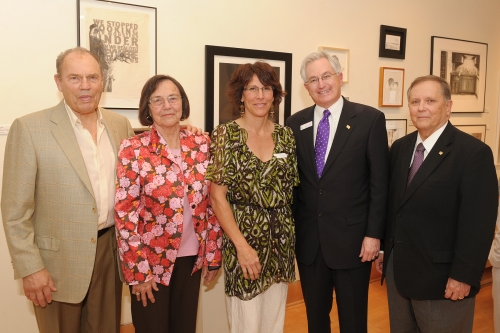 George and Peggy Schmidbauer, left, and their daughter Susie Patterson with Dean A.C.