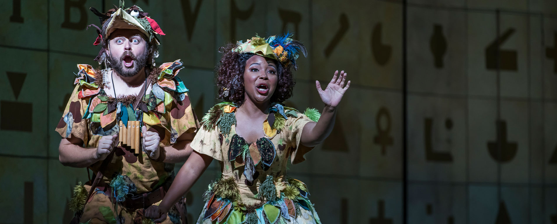 "The Magic Flute" is Sheriff's most performed opera. While a voice student at SFA, she sang Pamina in "The Magic Flute," and later as Papagena, the bird lady, for The Atlanta Opera.  Photo courtesy of The Atlanta Opera