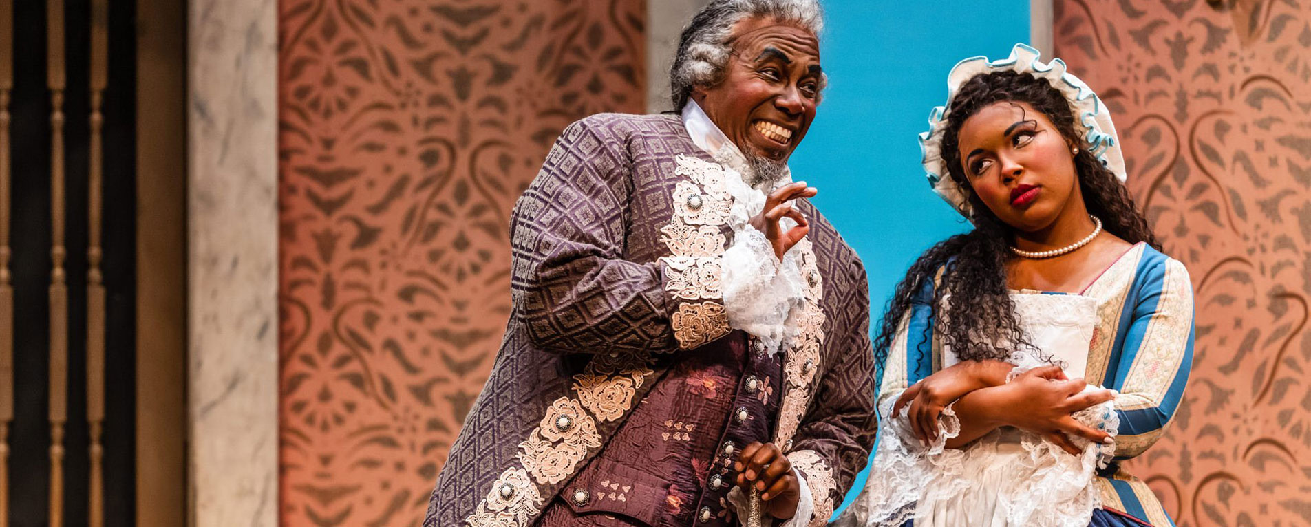 The role of Despina in "Così fan tutte" aligns closely with types Sheriff typically portrays — "young, feisty and full of cleverness," she explained. Despina is a witty and resourceful maid, and in this scene, she advises two noble ladies on how to get men "wrapped around their fingers," showcasing the character's knack for outsmarting those around her. Photo courtesy of Moonloop Photography with Opera Delaware