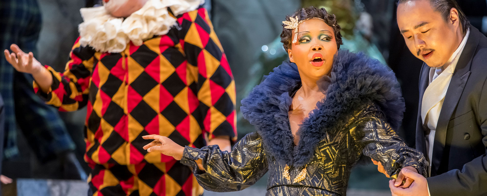 Sheriff said she has "never felt more beautiful in a costume" as in the role of Countess Ceprano in "Rigoletto" with The Atlanta Opera, adding the role is "rather small, but she makes an entrance!" Photo courtesy of The Atlanta Opera