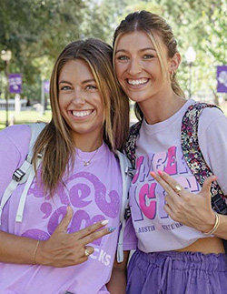 Students smiling