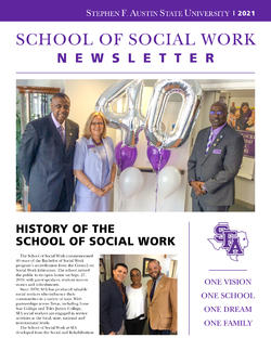 2021 social work newsletter
