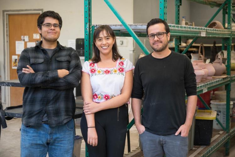 Aldo Ornelas, Gaby Hijar and Erik Ordaz Lozano