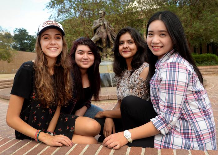  Kay Dimech from Malta, Mariem Hmidy from Tunisia, Sujata Panjwani from Pakistan and Jessica Wu from Taiwan
