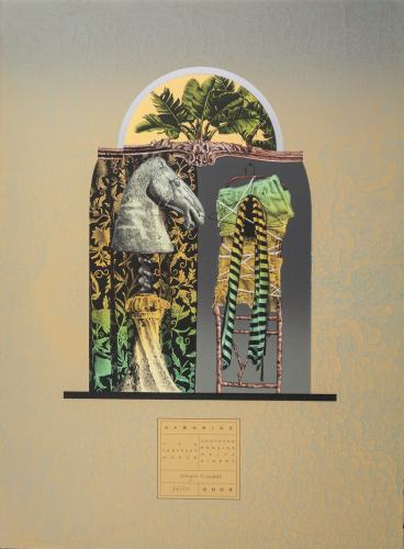 "aShrineTOaVeryFastHorse" lithograph by Wayne Kimball