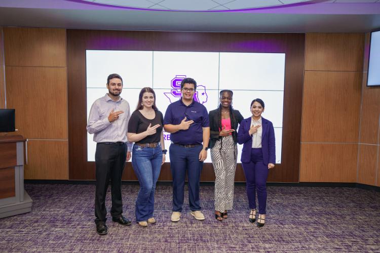 group photo of winners of the third annual Lumberjack Entrepreneurship Competition