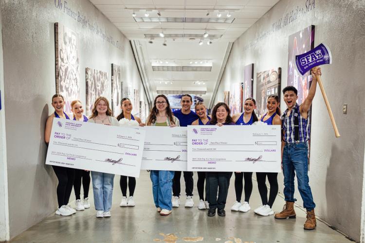 Winners of SFA's Pop-up Pitch Competition pose for a group photo 