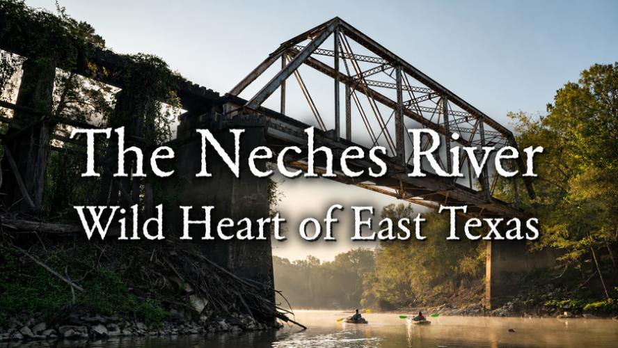 An opening video frame shows two kayakers passing under a bridge at dusk.