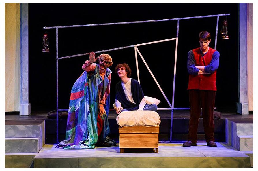 sStudent performers in Rabindranath Tagore’s “The Post Office” are Gilmer senior Hunter Ballard, Leander sophomore Zach Loveday and Tyler junior Holden Guinn.