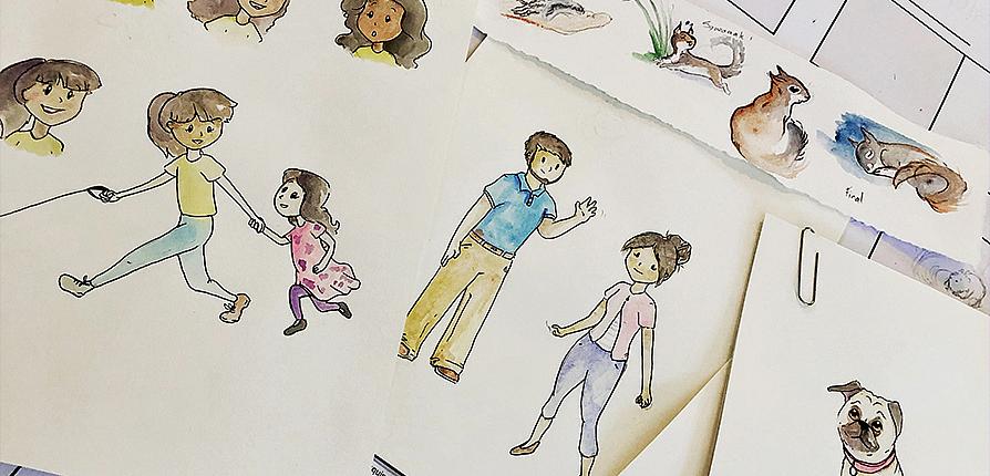 Character design was a big part of the creative process and required a high level of collaboration between writer and artist.