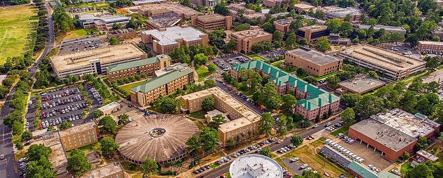 arial campus photo