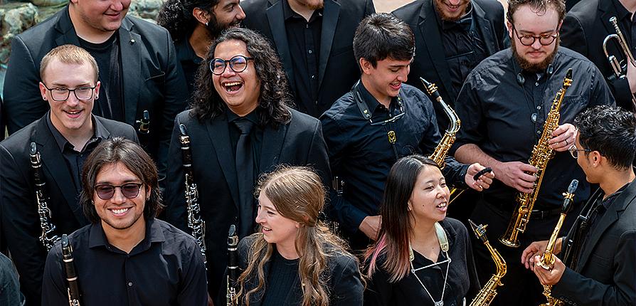 Students laughing