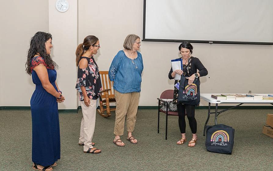 Teachers at a Project RAICES event