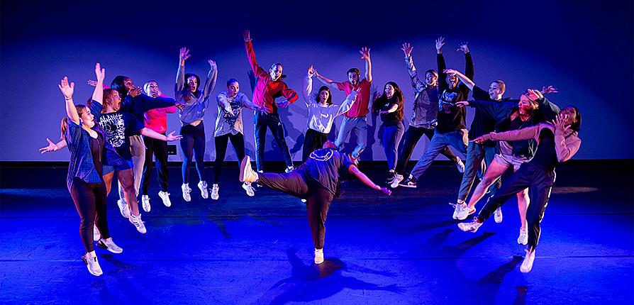 Students performing