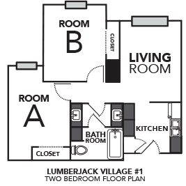Village two-bedroom unit