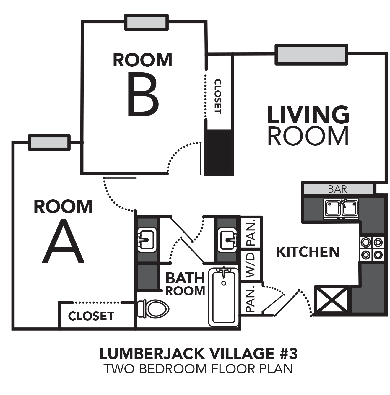Village 3 two-bdr