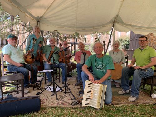 Local band, El Camino Real de Nacogdoches, at the museum’s 2025 St. Paddy’s Day concert